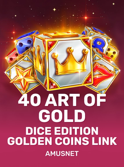 40 Art of Gold Dice Edition Golden Coins Link game tile