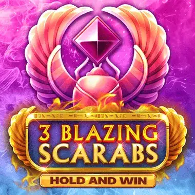 3 Blazing Scarabs Hold and Win game tile
