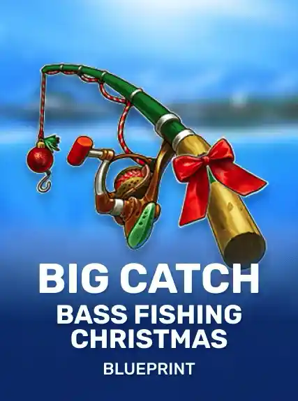 Big Catch Bass Fishing Christmas game tile