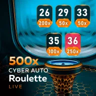 500x Cyber Auto Roulette