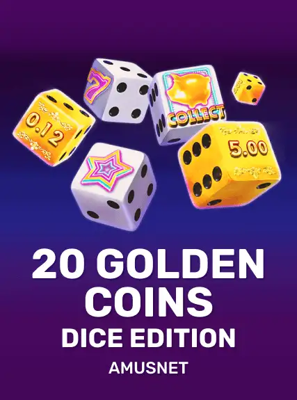 20 Golden Coins Dice Edition game tile