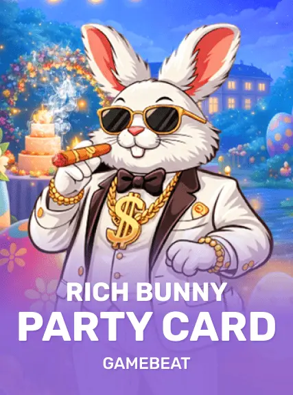 Rich Bunny Party Card