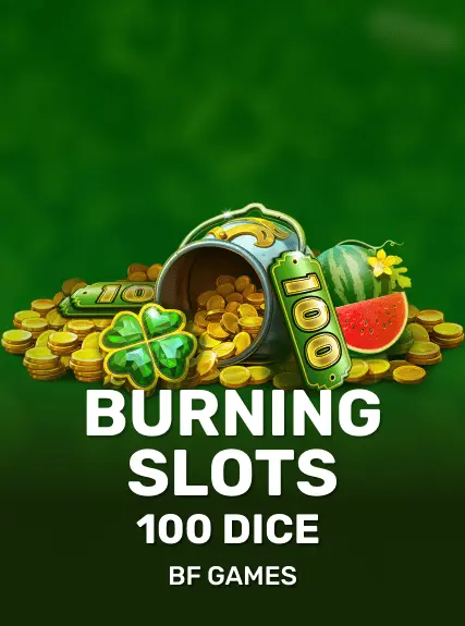 Burning Slots 100 Dice game tile
