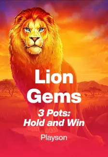 Lion Gems 3 Pots: Hold and Win
