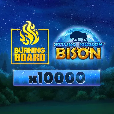 Sizzling Kingdom: Bison Burning Board game tile