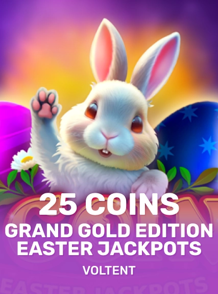 25 Coins Grand Gold Edition Easter Jackpots game tile