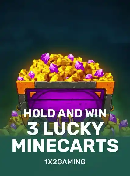3 Lucky Minecarts Hold and Win game tile