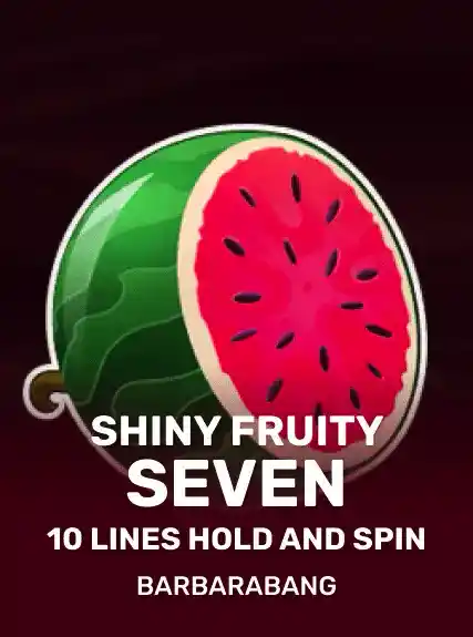 Shiny Fruity Seven 10 Lines Hold and Spin game tile