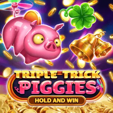 Triple Trick Piggies Hold and Win game tile