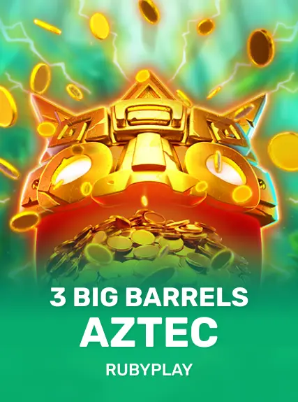 3 Big Barrels Aztec game tile