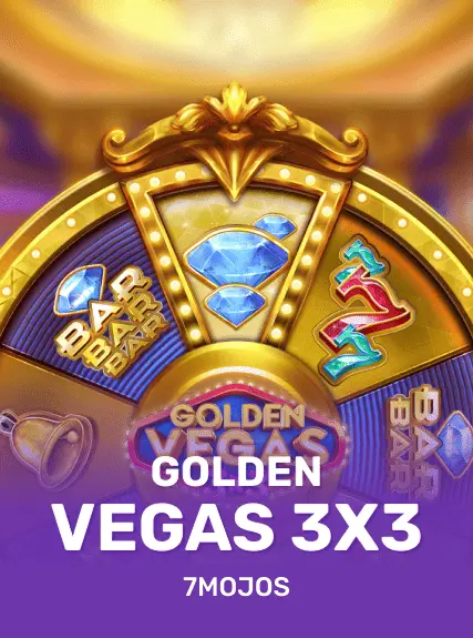 Golden Vegas 3x3 game tile