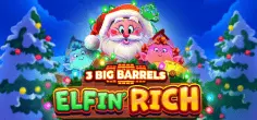 3 Big Barrels Elfin' Rich game tile
