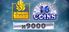16 Coins Platinum Burning Board game tile