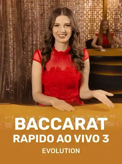 Baccarat Rapido ao Vivo 3 game tile