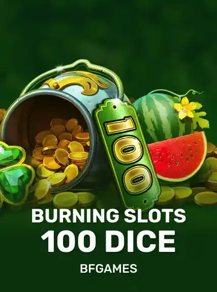 Burning Slots 100 Dice game tile