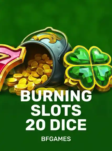 Burning Slots 20 Dice game tile