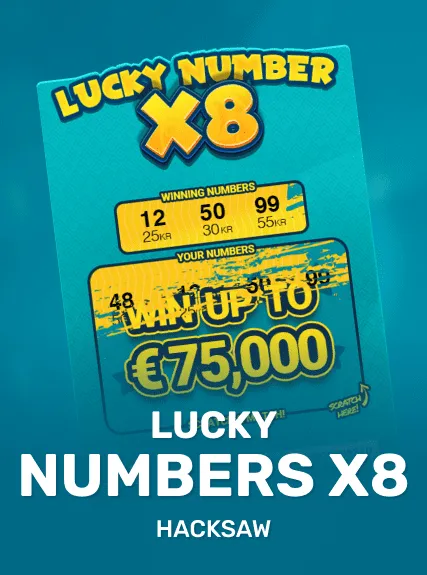 Lucky Numbers x8 game tile