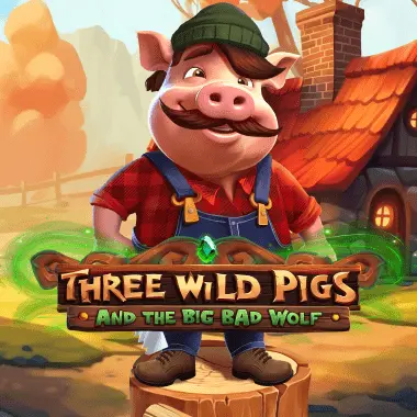 Three Wild Pigs And The Big Bad Wolf game tile